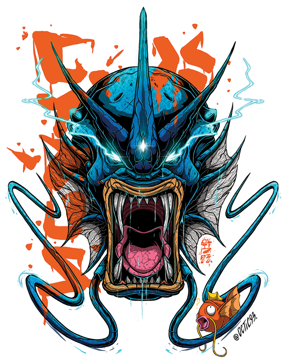 Gyarados - Sticker - $5.00