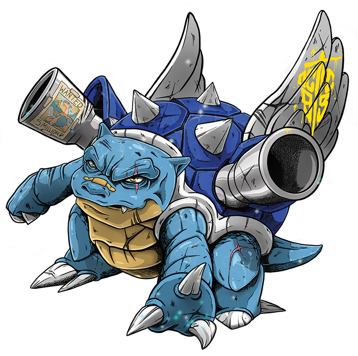 Blue Shell Blastoise - Sticker - $5.00