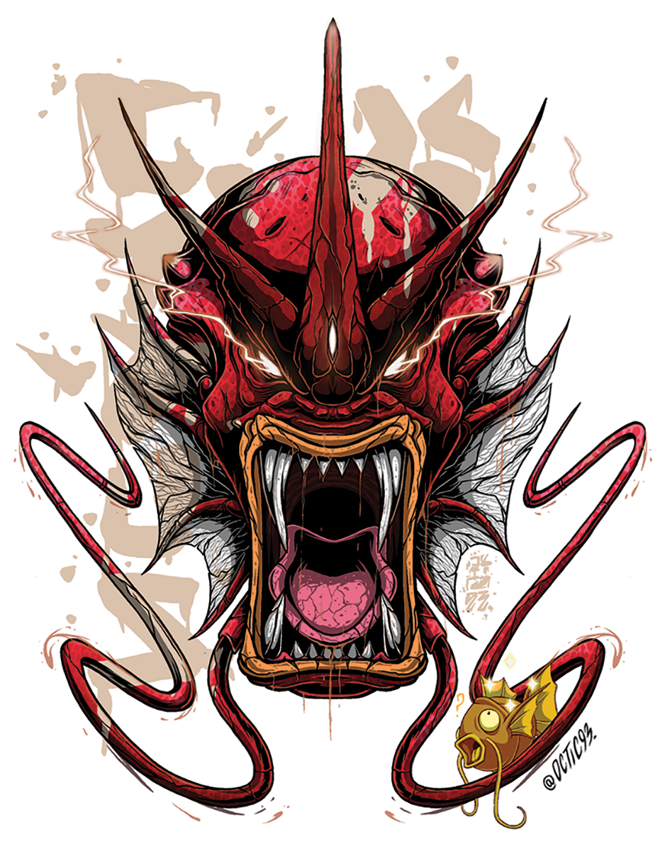 Mega Gyarados EX - Sticker - $5.00