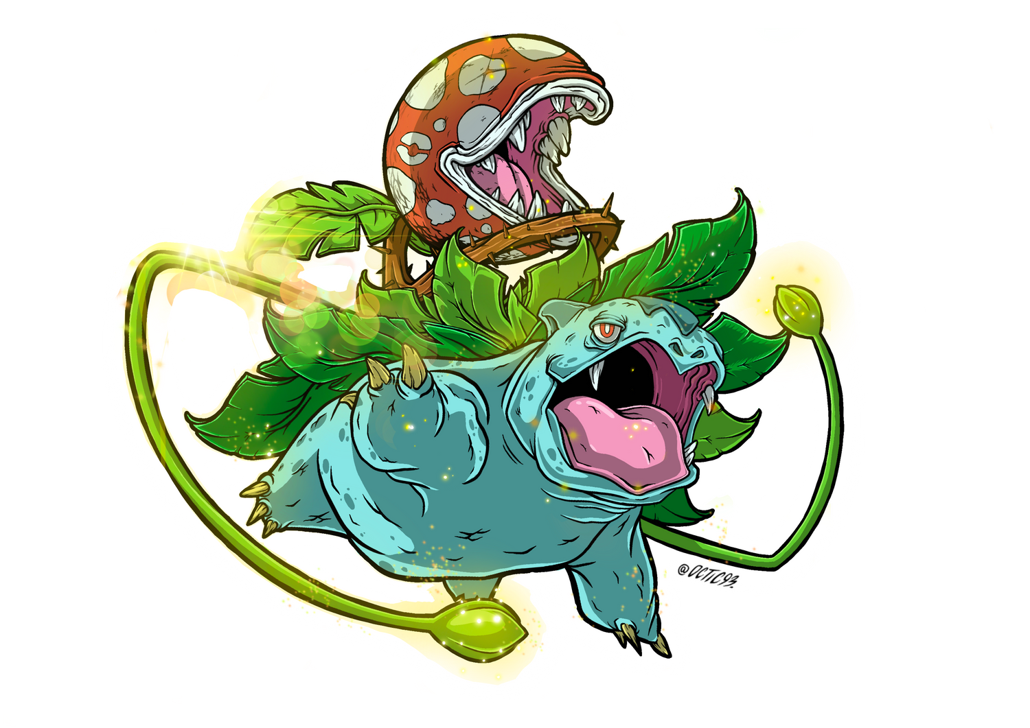 Piranha Plant Venusaur - Sticker - $5.00