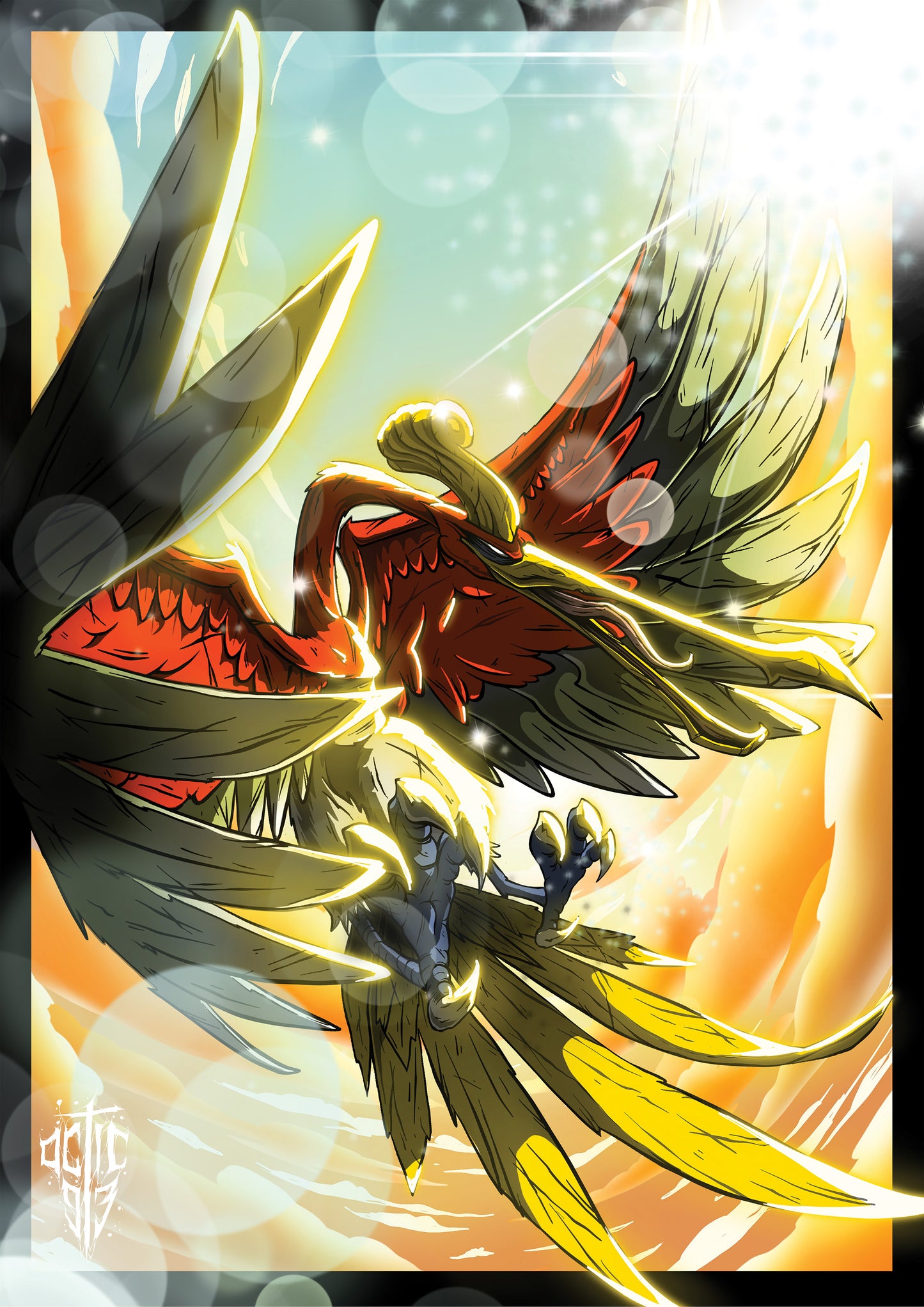 Ho-Oh - A4 Print