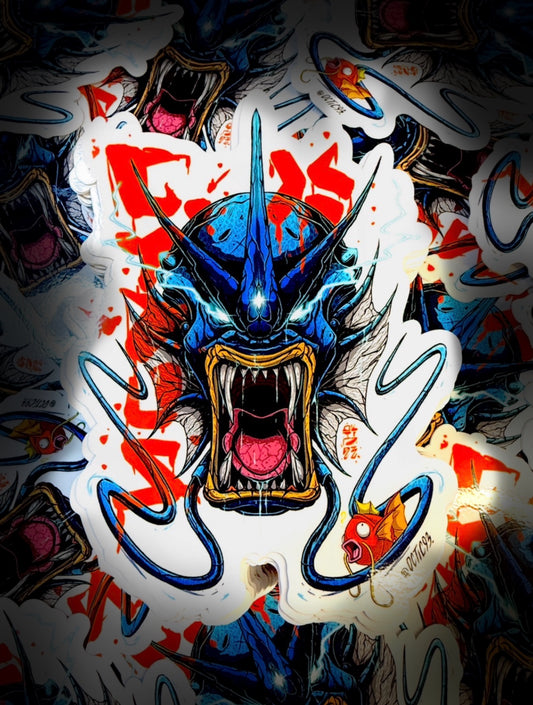 Gyarados - Sticker - 15cm