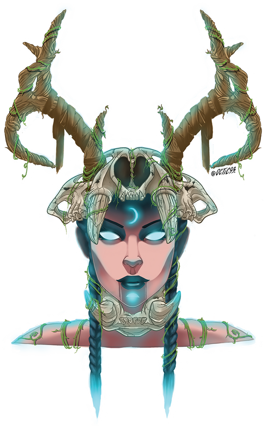 Night Elf Druid Blue - Sticker