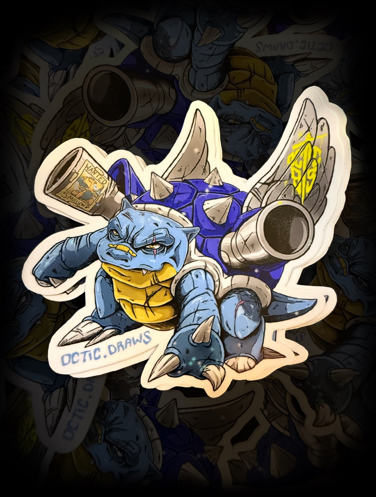 Blue Shell Blastoise - Sticker - 10cm