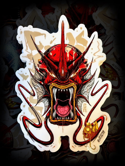Mega Gyarados EX - Sticker - 15cm